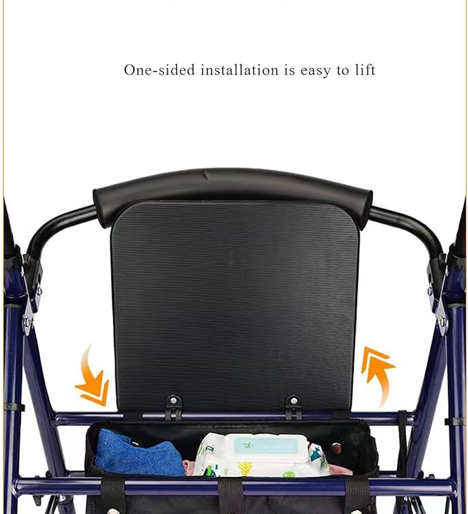 YZRYXHWL Rollator Seat Cushion, 12 "X12 Replacement,Rolling Walkers Replacement Parts(1ea Black)