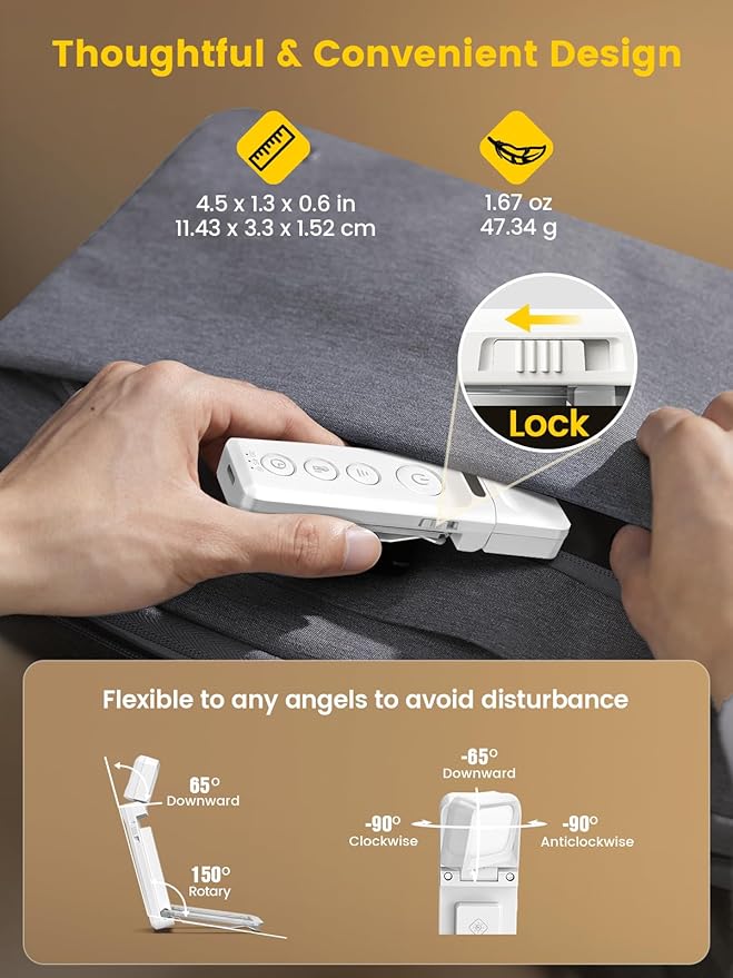 Glocusent 14 LED Sleep Aid Reading Light, Eye Caring Book Light for Reading in Bed, 3 Colors & 5 Brightness Stepless Adjustable, Rechargeable for 90 Hrs with Timer, Perfect Book Lamp for Bookworms