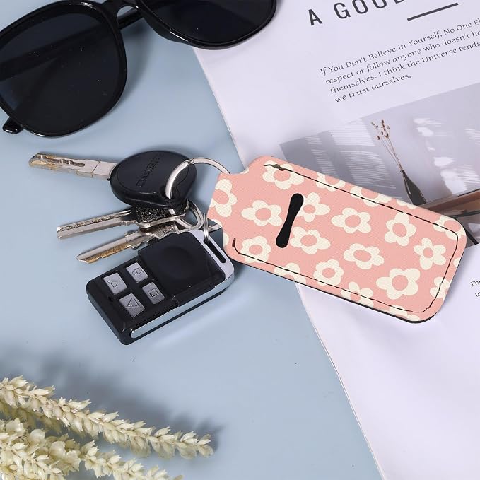 Chapstick Holder Keychain Lip Balm Holder with Clip