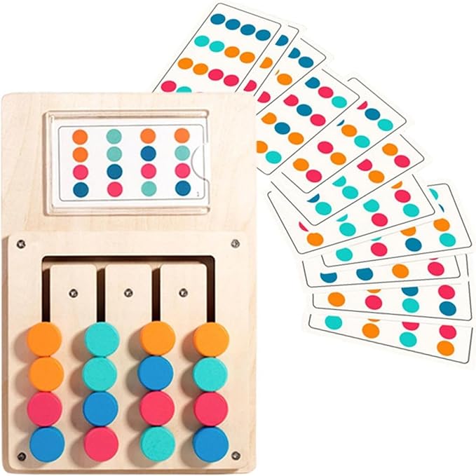 Dementia Activities for Seniors, Easy Wooden Alzheimer's Products for Elderly, Color Memory Games for Adults, Large Sensory Busy Boards with Fidget Gadgets for Adult Dementia Patients