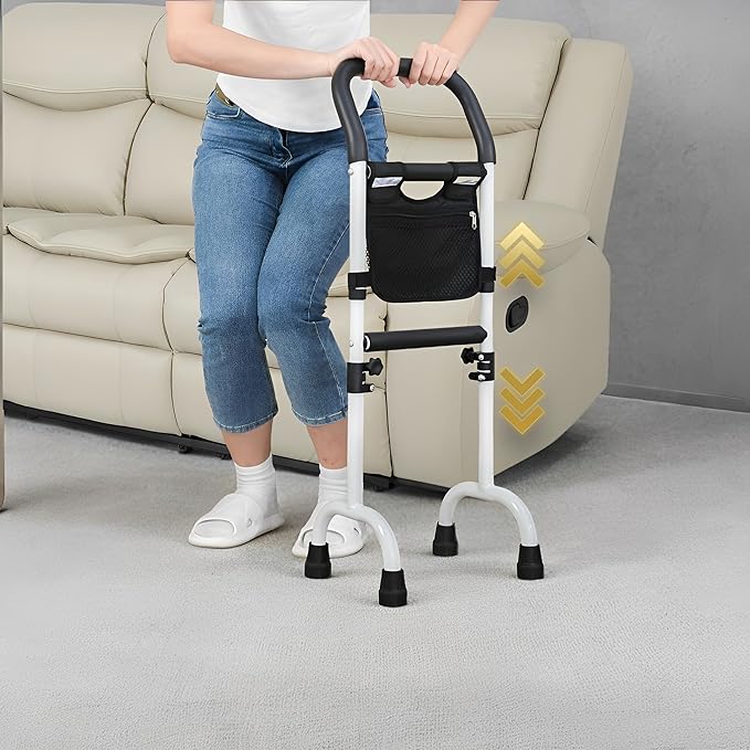 Stand Assist Updated-Mobility Standing Aid Rail for Couch, Chair, Bedside, Toilet. Assistance Handle for People with Limited Mobility. Safety Grab Bar for Standing, Walking, Up and Down The Stairs