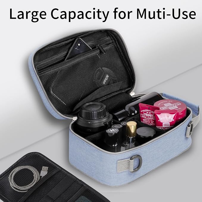 IDEATECH Smell Proof Bag, Stash Box Odor Proof, Smell Proof Containers with Lock, Odorless Travel Storage Bag, Home Organizer Case Lock Box with Accessories, Smell Proof Box Gift for Women/Men