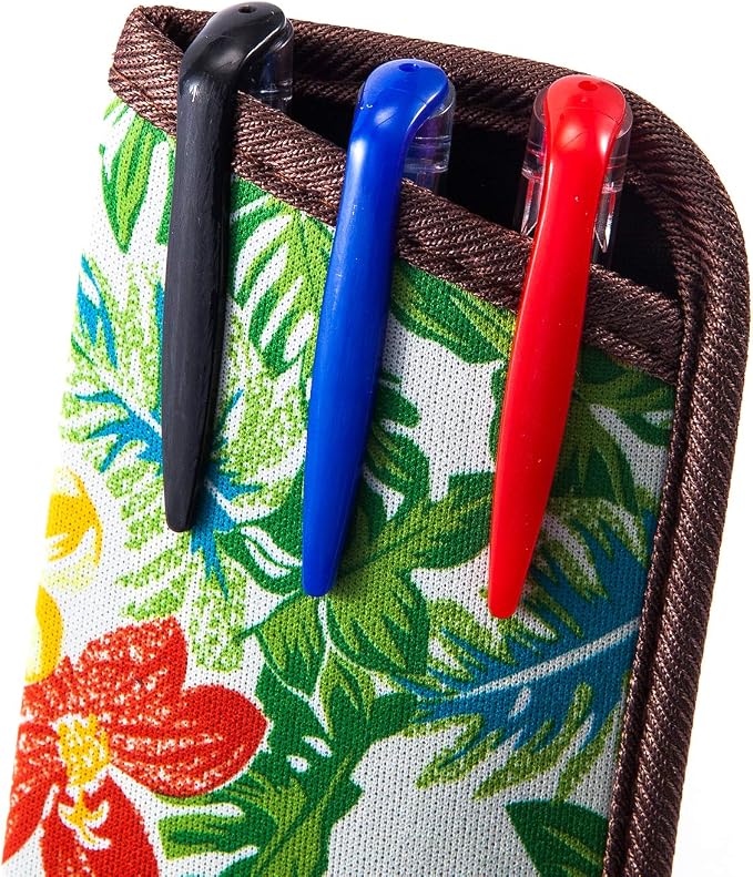 TRIUMPH VISION Reading Glasses Pouch Eyeglass Sleeve Soft Case Slim 3 Pack | Alternative to Bulky Case Lightweight，Neoprene Lined Padded Protect Optical lens Slip in, Cute Pattern Portable for Daily Use