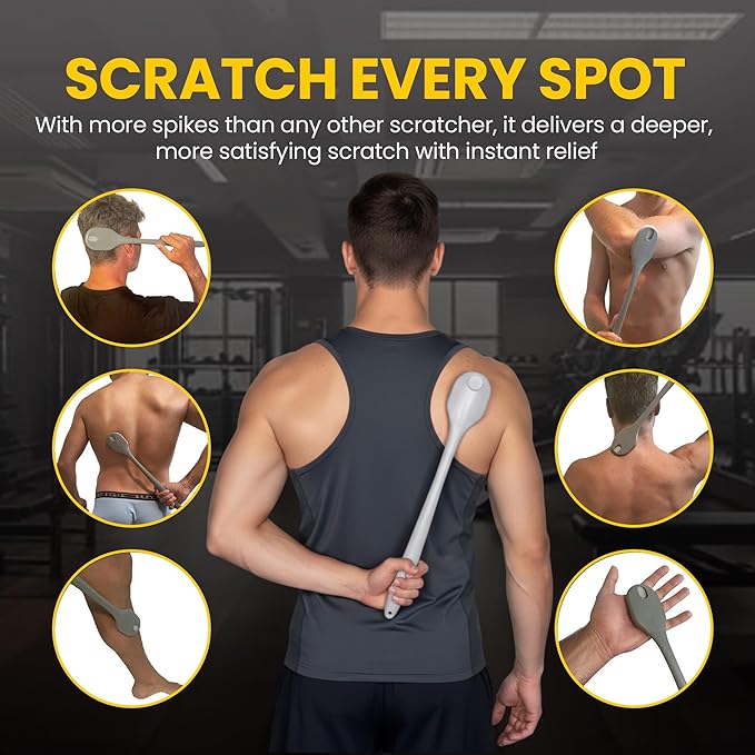 The Ultimate Back Scratcher, Scalp Massager, Back Massager & Exfoliator Large Scratch Surface, Gifts for Men Women, Itch Reliever - an All Body Scratcher Gives a Deep Soothing Scratch