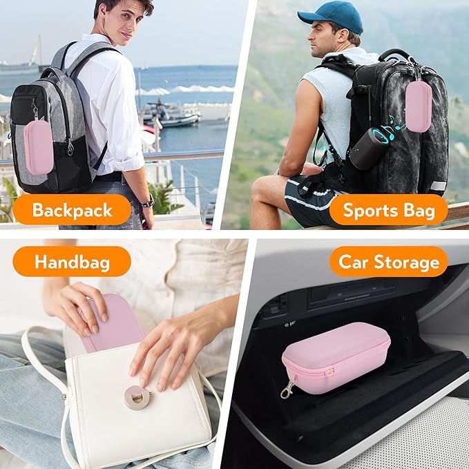 Double Eyeglasses Case, Hard Shell Dual Glasses Case Travel Sunglasses Organizer for Men Women