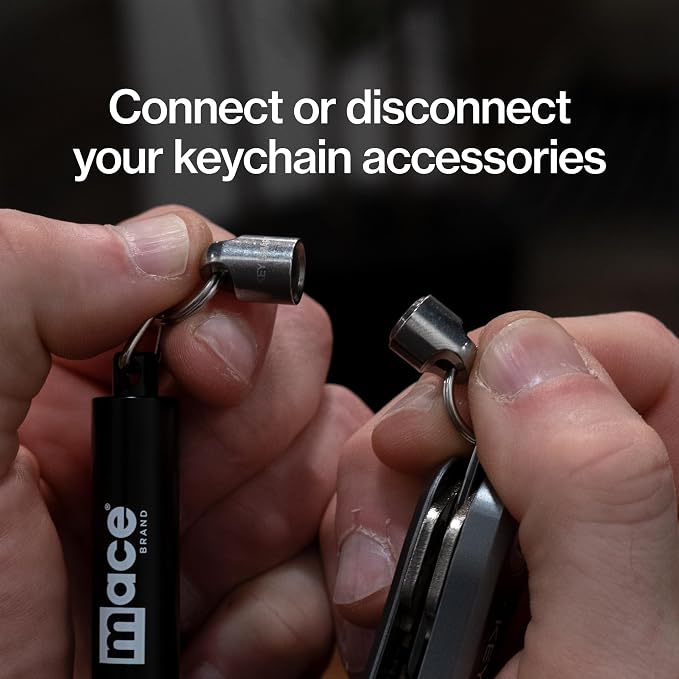 KeySmart MagConnect Magnetic Key Holder for Purse, Key Chains for Car Keys - Detachable Key Ring Quick Release Keychain