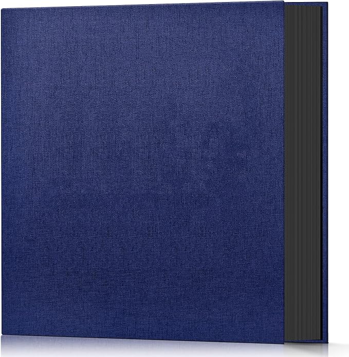 Popotop Photo Album 4x6 600 Pockets for Wedding Gifts,Linen Hardcover Picture Albums for Family Anniversary Baby Vacation Pictures