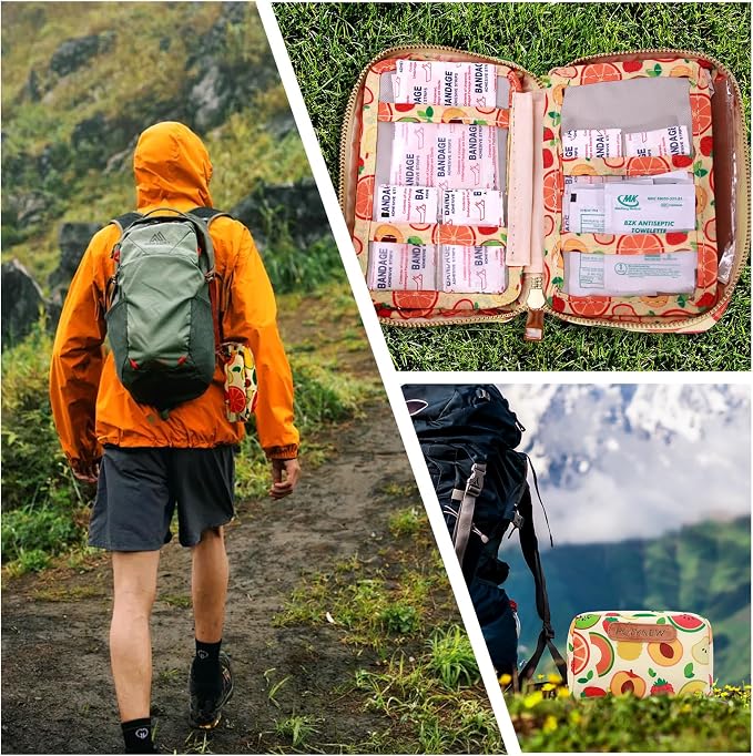 Portable First Aid Kit (151 Pcs) – Travel-Sized Emergency Care for Kids & Adults, Home, Car, Camping & Diaper Bag