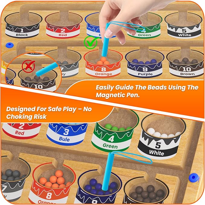 Dementia Activities for Seniors, Sorting Board Matching Activity Memory Game, Alzheimers Activities for Elderly with Dementia Products, Handheld Busy Boxes Gifts for Dementia Patients