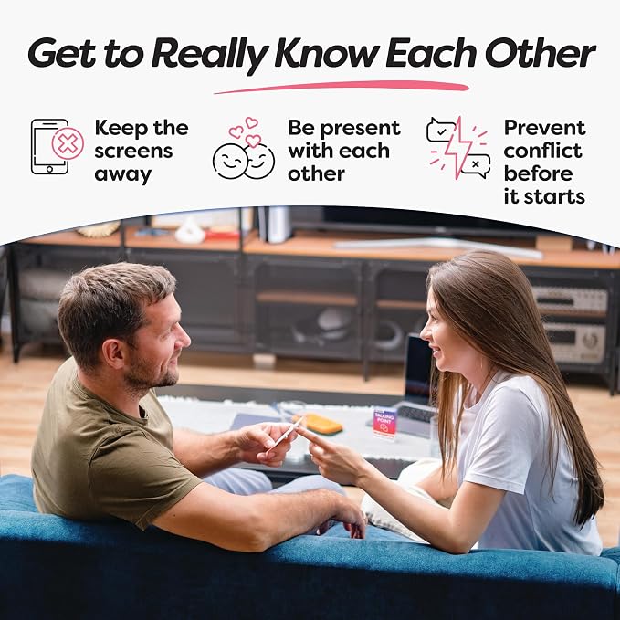 GET Talking: Relationships - Conversation Cards for Couples, 150 Expert-Written Questions on 50 Cards - Couples Card Game for Date Night, Travel & Anniversaries - Put Away Your Phones