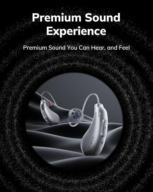 ELEHEAR Beyond Pro Bluetooth OTC Hearing Aids for Seniors and Adults | VocClear 2.0 Technology, 30% Clearer Speech, Music Mode, Enhanced App Control, Advanced AI Noise Reduction