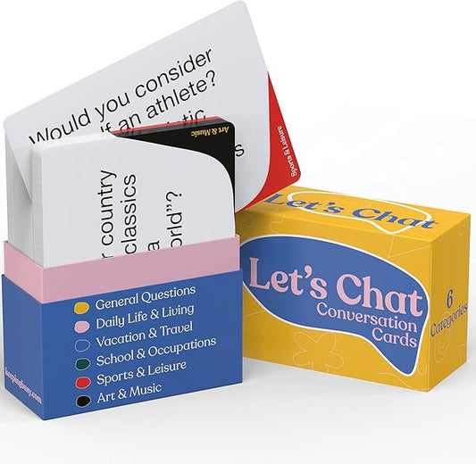 Keeping Busy Let's Chat Conversation Cards | Dementia Activities for Seniors Alzheimers Activities for Dementia Patients Alzheimers Products for Elderly Gifts for Elderly Women Memory Games for Adults
