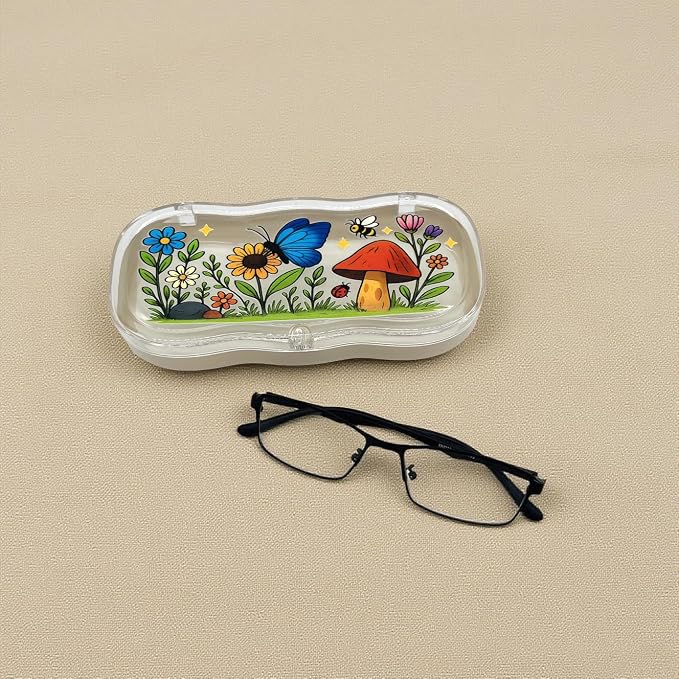 Glasses Case Hard Shell, Cute Sunglasses Case, Glass Cases for Eyeglasses Women, Reading Eye Glass Cases