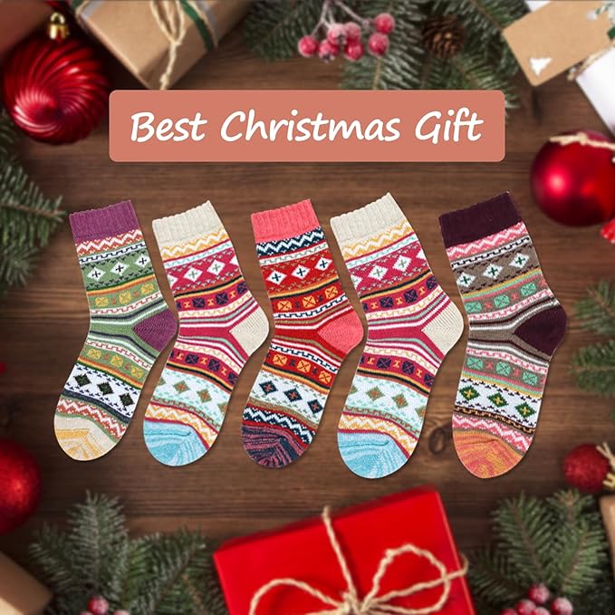besky Warm Socks for Women Cozy Fuzzy Winter Socks