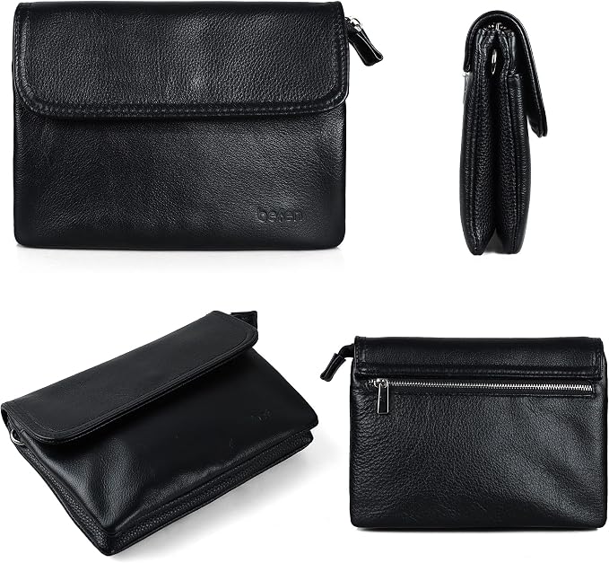 befen Genuine Leather Small Crossbody Bags for Women Cell Phone Travel Bag | Soft Real Leather, Adjustable Shoulder Strap, Card Slots, Compact Size, Daily Travel Shopping Outing Use, Phone Purse