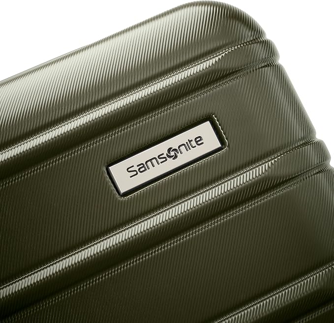 Samsonite Omni 2 Hardside 2 Piece Set - Includes Global Carry-On & Large Checked Suitcases - 360° Dual Spinner Wheels - Integrated TSA Lock & Expansion - Amazon Exclusive - Vita Olive