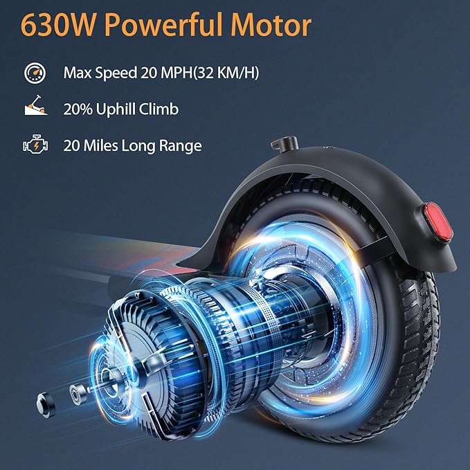 Caroma Electric Scooter with Seat Option,500/350W Motor Up to 25/20 Miles Range & 25/20 MPH Speed,9" Tires,Adjustable Electric Scooter for Adults,Foldable Commuting