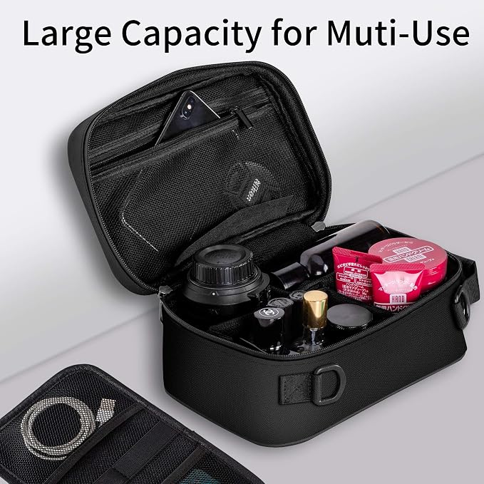 IDEATECH Smell Proof Bag, Stash Box Odor Proof, Smell Proof Containers with Lock, Odorless Travel Storage Bag, Home Organizer Case Lock Box with Accessories, Smell Proof Box Gift for Women/Men