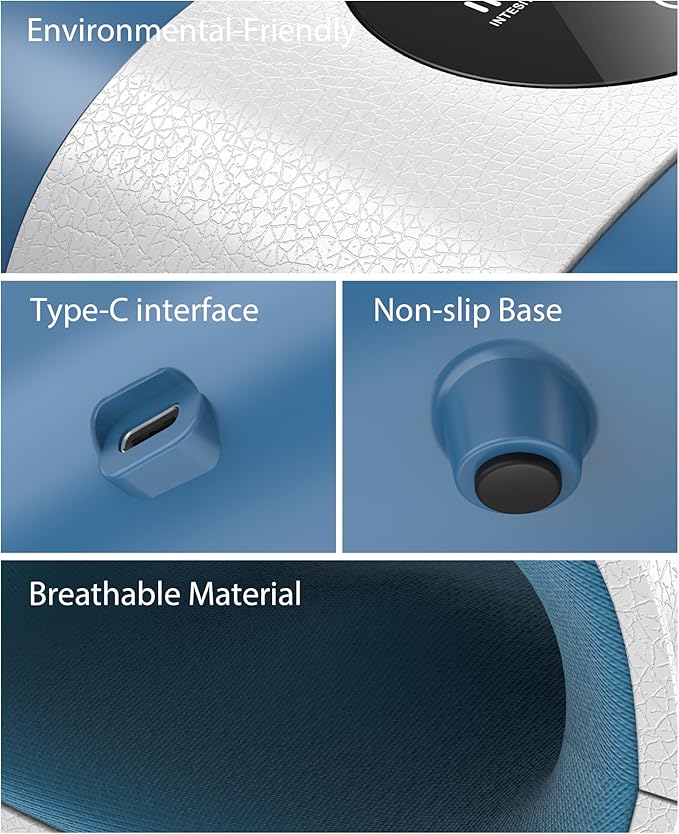 CINCOM Upgraded Hand Massager with Heat and Compression for Arthritis and Carpal Tunnel - Cordless & Rechargeable, Gifts for Women