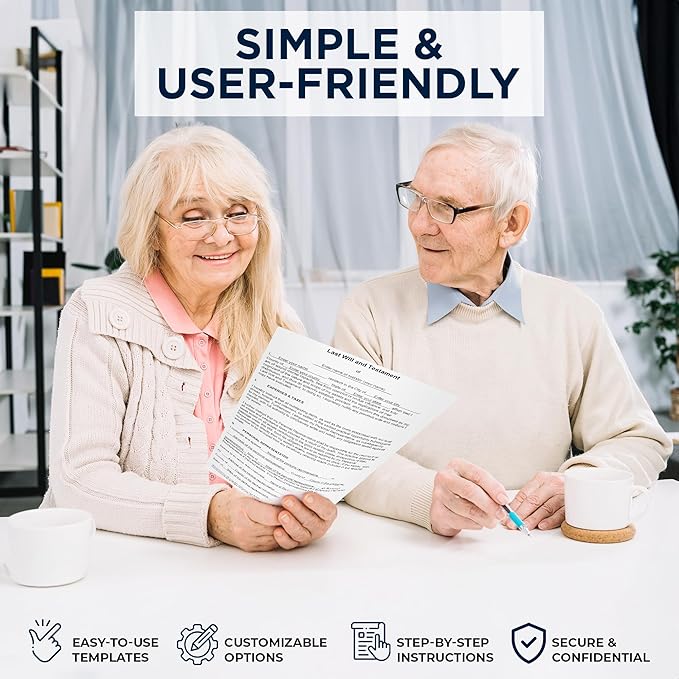 Zastic! 2026 3 Pack Last Will and Testament Kit: Blank Legal Last Will Testament Forms, Do It Yourself Legal Will Maker Templates - End of Life Planning Kit - 3 Blank Forms, Guide, & Envelopes