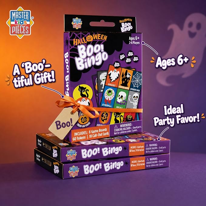 Masterpieces Family Games - Halloween Boo! Bingo Game