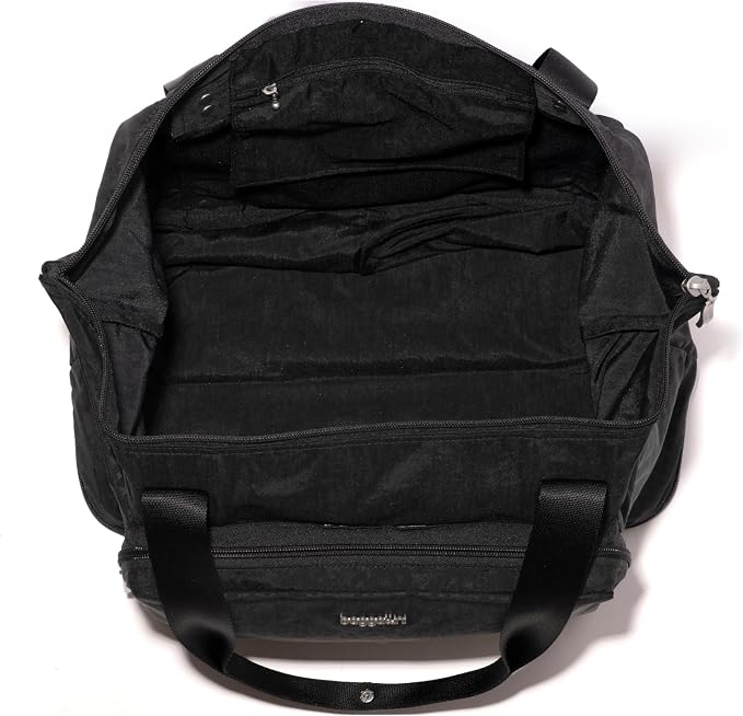 Baggallini Carryall Expandable Lightweight Travel Tote 22" Packable Folding Compact Nylon Washable Weekender w/Luggage Sleeve