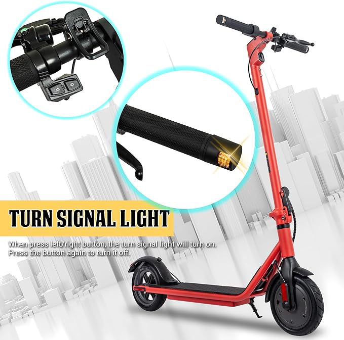 Phantomgogo Electric Scooter for Adults Scooters Kids Foldable E-Scooter with with 350W Motor 15.5 mph Max Speed Long Range EScooter for Commuter