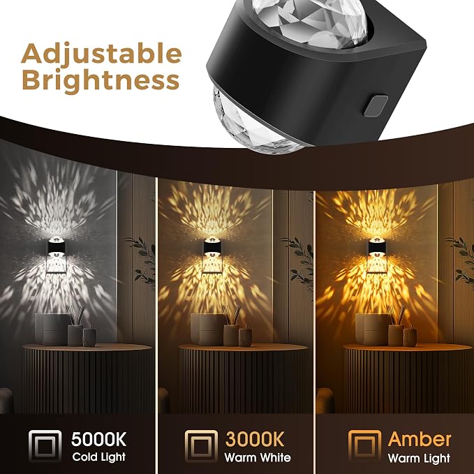 L LOHAS LED Night Lights Plug into Wall 2 Pack,Night Light for Kids | Dusk to Dawn Sensor,1600K/3000K/5000K Projector Light for Kids Playroom Home Theater Party