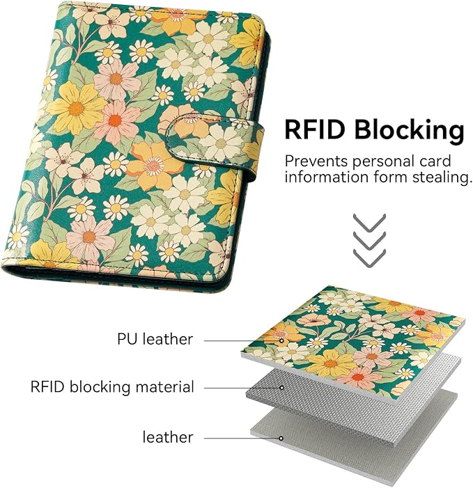 passport holder, passport cover, vaccine card holder, waterproof leather travel wallet with rfid blocking for men/women