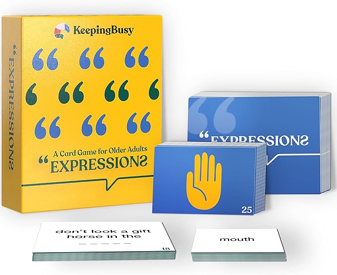 Keeping Busy Expressions Series 1 | Dementia Activities for Seniors Dementia Products for Elderly Memory Games for Seniors Memory Games for Adults Alzheimers Products for Elderly Alzheimers Activities