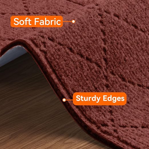 Stair Treads for Wooden Steps 15 PCS, Non Slip Stair Rugs Red | 8x30in Self-adhesive Stair Runner Strips, Machine Washable, Indoor Carpet for Stairs, Stair Protection for Kids Pets Elderly