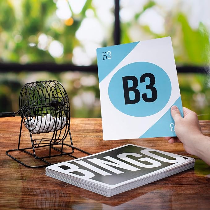 Royal Bingo Giant Calling Cards - Pack of 75 - High Visibility, 8.25" x 11.75" per Card-Replacement for Raffle and Balls