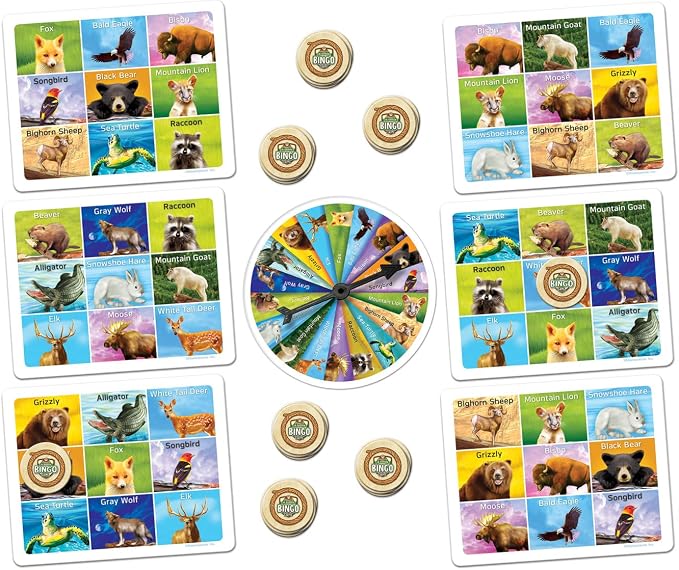 MasterPieces Officially Licensed Games – Jr Ranger Bingo Game - Tabletop Game for Kids & Family