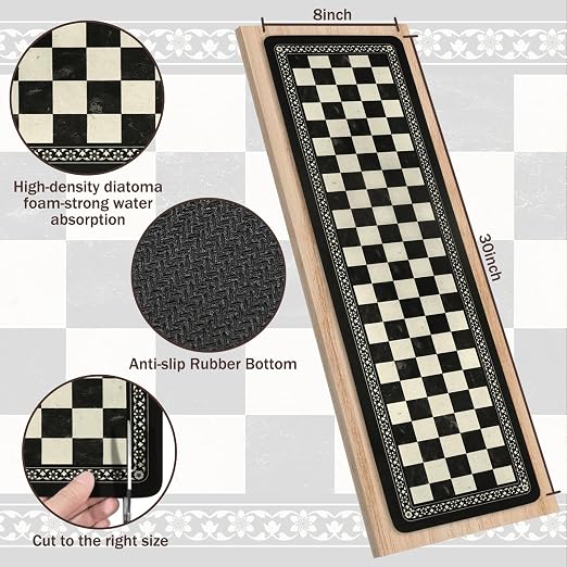 Non Slip Carpet Stair Treads for Wooden Steps Indoor, 1 Pack Stair Runners Covers Staircase Step Rugs Stair Mats for Kids Elders and Dog
