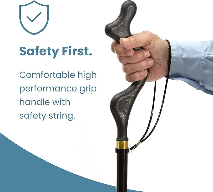 Walking Cane for Men and Women - Special Balancing Stick With 10 Adjustable Heights - Self Standing, Folding, Portable, Collapsible, and Comfortable