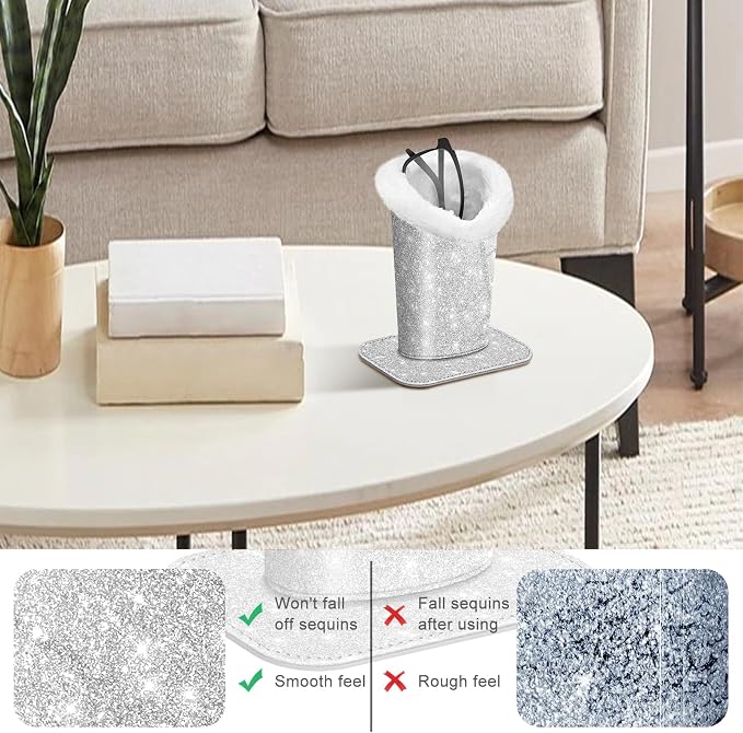FINTIE Plush Lined Eyeglasses Holder, Glasses Stand Case, Anti-scratch Glasses Storage Organizer for Desk, Nightstand, Office