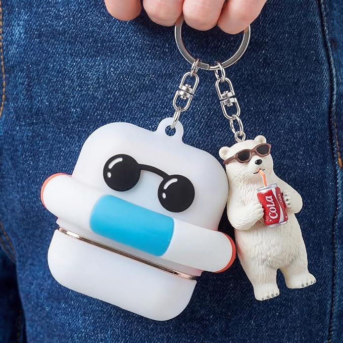 KAHI Airy Fit Sun Stick Tube Silicone Keychain Holder Bag Charm Case | Soft Silicone Holder, Scratch Protection, Portable Keyring, Cute Bag Charm, Travel-Ready, Easy SPF Access