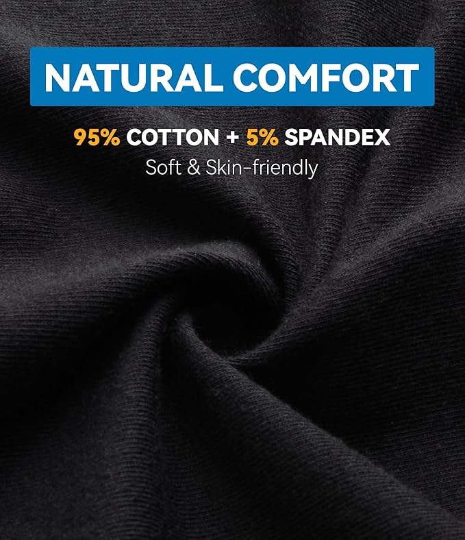 Mens Incontinence Underwear Washable Leak and Odor Protection 60ml Absorbency Covered Waistband Boxer Briefs 3 Pack (3 Black, XL)