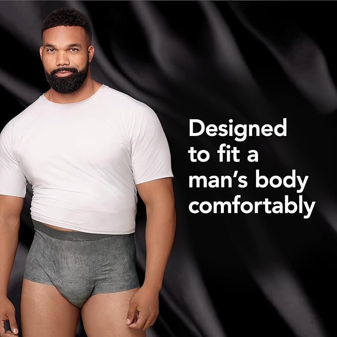 Depend Real Fit Adult Diapers, Incontinence Underwear for Men, Disposable, Maximum Absorbency, Large/Extra Large, Grey, 12 Count, Packaging May Vary