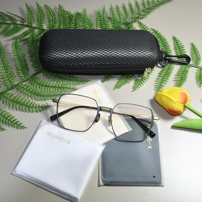 Unisex Semi-Hard Shell Eyeglasses Cases(3 Pack), Protective Case For Glasses