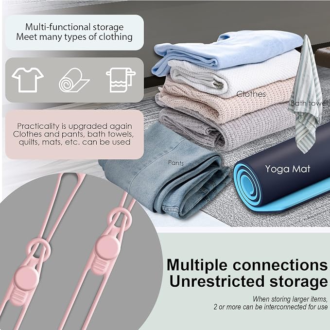 16Pcs Silicone Cable Ties Cord Organizer for Bundling Earphone, Phone Charger, Computer Cords, Reusable Wire Cable Management in Home,Office,Kitchen,School,Travel (Pink)