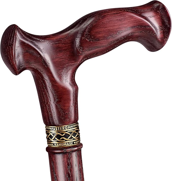 Asterom Handcrafted Canes for Men - Ergonomic, Stylish, Wooden Walking Cane for Men, Cool Walking Sticks for Seniors