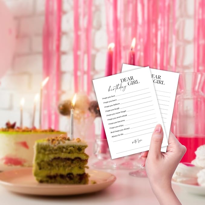 Birthday Party Game Cards for Adults, 25 Paper Icebreaker Game Cards for Birthday Celebrations, Interactive Party Game for Friends, Family & Coworkers - A02