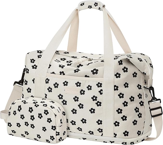 Expandable Travel Duffle Bags Weekender Overnight Bags for Women Men Hospital Bag for Women Labor Delivery with Toiletry Bag Waterproof