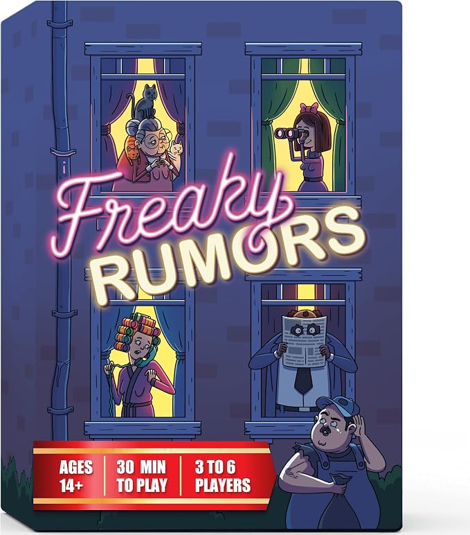Freaky Rumors® Against Reality — Hilarious Party Card Game for Social Gatherings (3-6 Players) | Fun Ice Breaker for Adults & Family Game Night | Entertaining Board Game for Teens, Adults & Families