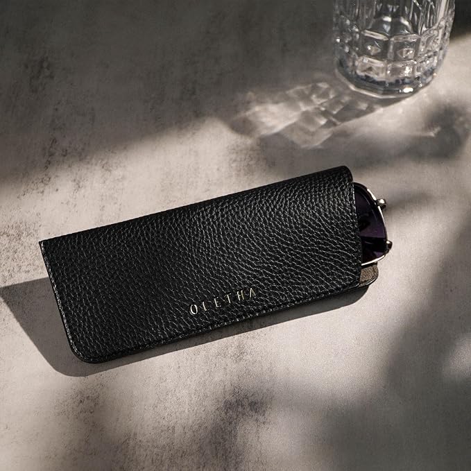 OLETHA Aesthetic Soft Glasses Case, Slip-in Design