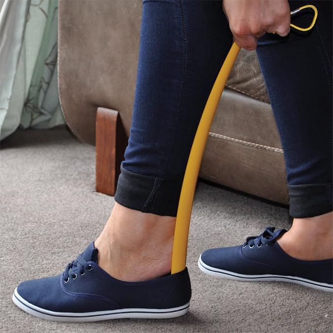 Aidapt Long Handled Comfortable 400mm Shoe Horn for use with Shoes, Boots and Trainers Aid