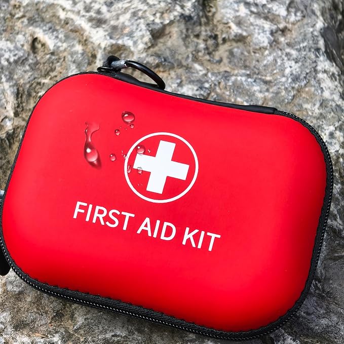 Prelady 138 Pcs Mini First Aid Kit Travel Size, TSA Approved Small First Aid Kit for Car, Hiking & Home, Compact Travel Medicine Kit, Med Kit