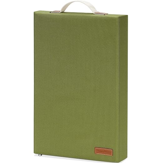 HappyPicnic Extra Thick Kneeling Pad, 1 Pack, Green, 17.5 x 11 x 2in | Soft High-density Foam knee support, with Handle, Easy to Clean, for Gardening, Yoga, Prayer, Housework, Exercise