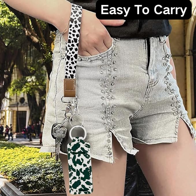 Chapstick Holder Key Chain Lipstick Holder Lip Balm Holder Keychain | Stocking Stuffers Gift, Compatible with Chapstick, Lip Balm and Lipstick, Bag Charm Accessories, Gifts for Women Friend